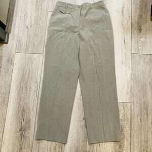 Talbots Pants Womens 12 Stretch Dress Trousers Mid Rise Flat Front Work Pockets